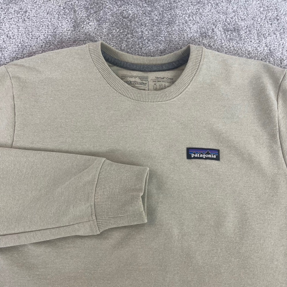 Patagonia Sweatshirt Mens Small Uprisal Crew Fleece Pullover Tan